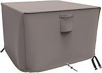 Vista 39 de Atyard Cubierta rectangular para hoguera de gas de 42 x 24 x 24 pulgadas, impermeable, resistente al viento, anti-UV, para muebles de patio