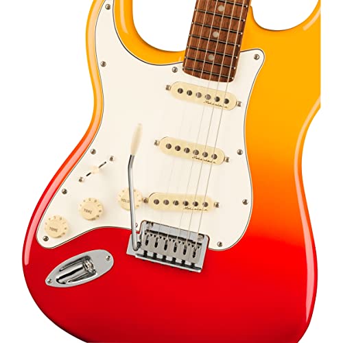 Fender Player Plus Stratocaster LH Tequila Sunrise PF guitare électrique pour gaucher avec housse deluxe - Les Beatles, Paul McCartney, John Lennon, RIngo Starr, George Harrison Fender Player Plus Stratocaster LH Tequila Sunrise PF guitare électrique pour gaucher avec housse deluxe – Image 5