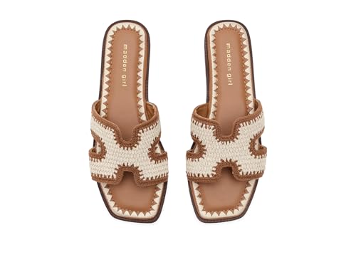 Image of Madden Girl Women's Haileyy Slide Sandal, Natural, 9