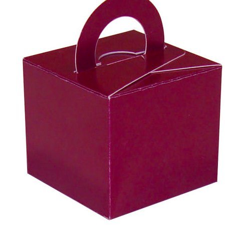 10 A favor caja/globo pesos boda (rojo)