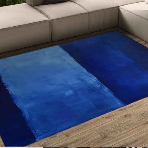 Tapis de cuisine lavable grand tapis antidérapant bleu - 2