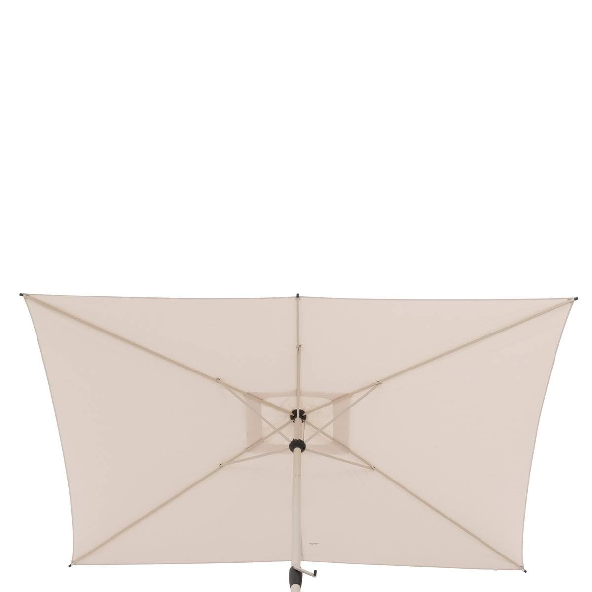 Hespéride - Parasol Droit Rectangle Loompa - 3x2m - Protection UV, Toile Amovible Déperlante et Inclinable - Structure Acier Traité Antirouille