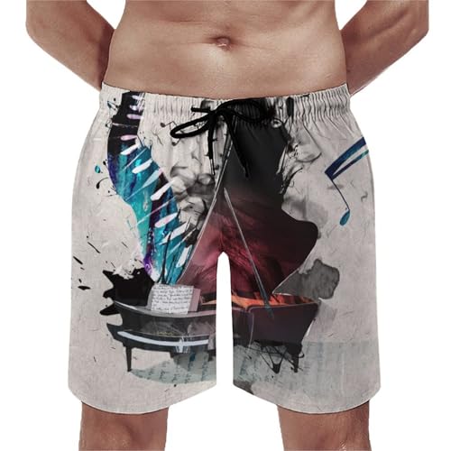 Maillot de bain séchage rapide pour homme style piano et short de plage