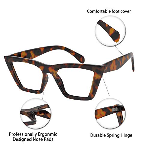 Occi Chiari Reading Glasses Women's Reader Cat Eye Eyeglasses 0 1.0 1.25 1.5 1.75 2.0 2.25 2.5 2.75 3.0 3.5 4.0 5.0 6.0 (Brown,350) #TOP4