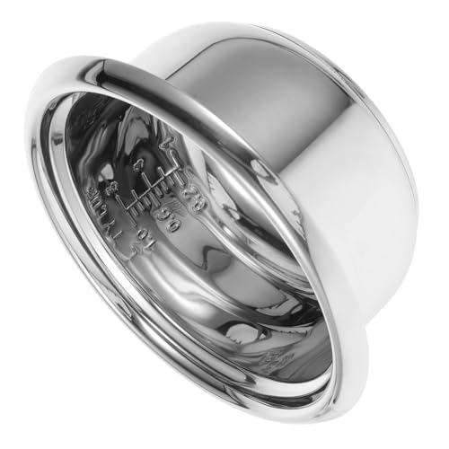 Zerodeko Stainless Steel Rice Cooker Liner Universal Replacement Inner Pot for Steaming Vegetables and Family Use