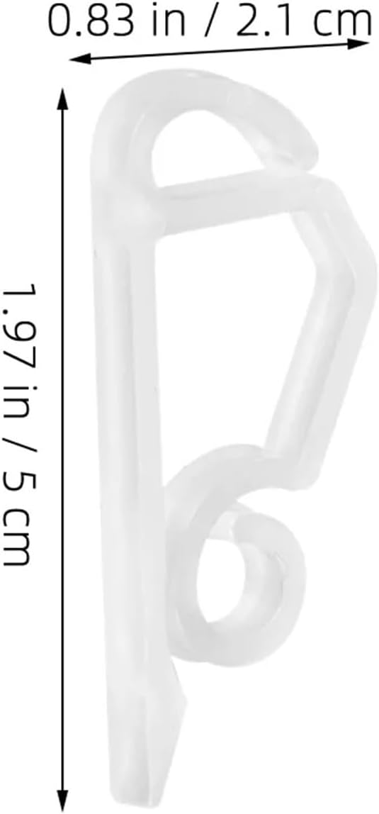 Christmas Light Clips 500PCS Mini Plastic Gutter Light Clips - Weatherproof, Christmas Decoration Hooks