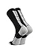 TCK Baseline Crew Athletic Socks for Basketball, Football & Sports - Small, Black/White