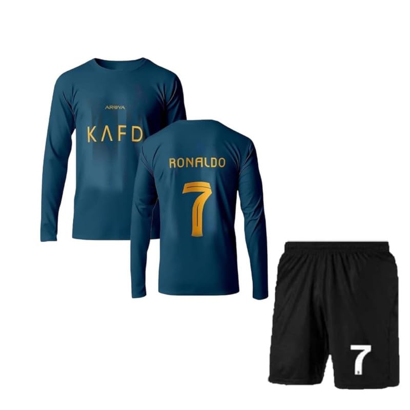 Image of Ronaldo 7 Jersey with Shorts for (Kids,Boys & Men)