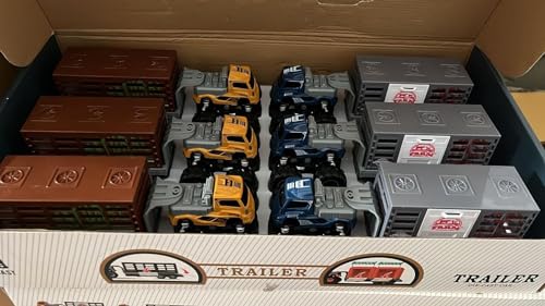 Image of 1:43 Metal Toys Alloy Diecast Truck Set Toy, Diecast Miniature Car Model (Pack Of 1) (Animals Display Box Truck),Assorted
