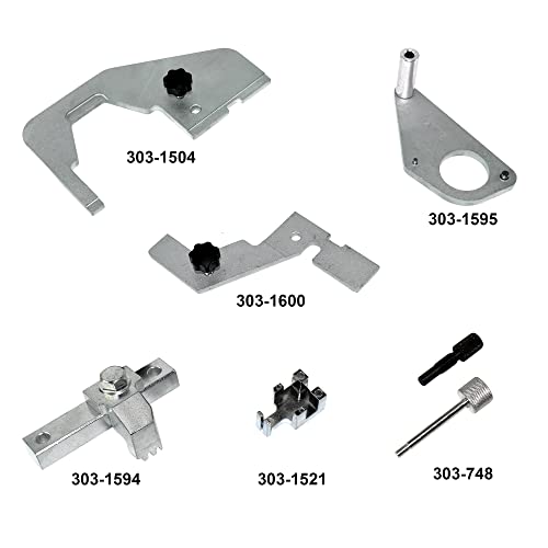 Yuesstloo Engine Camshaft Timing Locking Tool Kit, Compatible With Jaguar Land Rover Evoque 2.0T Ford Focus 2.0 Ecoboost Ti-Vct Mondeo Focus, Replace 303-1504 303-1595, With Carrying Case & Gloves #TOP1