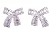 MISASHA Rhinestone Bowknot Designer Wedding Christmas Gift Party Earrings For Women