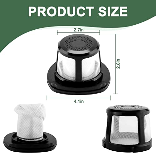 3061 3079 Filter Replacement for Bissell PowerLifter Pet Filter and Adapt Ion Filter, Compatible with 2286 2286A 2482 3079 2387, Compare to Part #1616323 1616322 1617684 (4 Pack) LUXRILIX