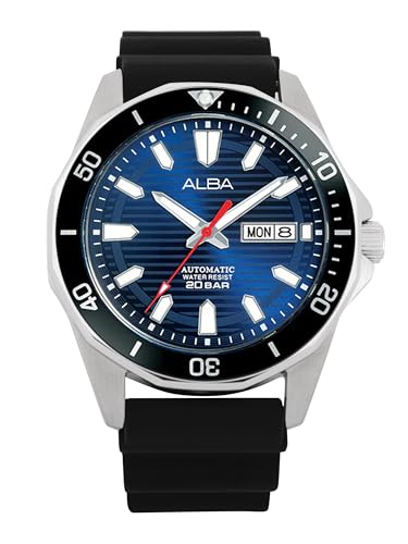 Alba Silicone Men Analog Wristwatch Al4465X1, Blue Dial, Black Band (B0CD83SKC3) Amazon Price History, Amazon Price Tracker