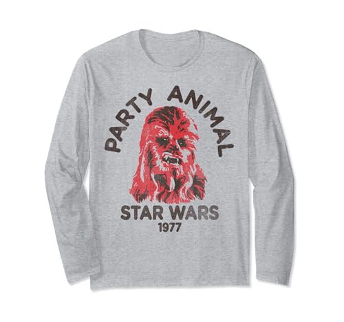 T-shirt Star Wars Chewbacca rouge col rond vêtement imprimé imprimé geek
