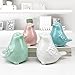 4 Pieces Small Animal Statues Home Decor Modern Style Decorative Ornaments for Living Room, Bedroom, Office Desktop, Cabinets (Bird Blue+Green+Pink+White)