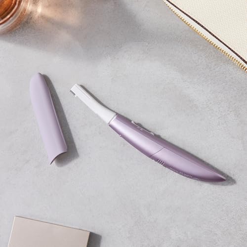 Panasonic ES-WF71-V503 Recortador de Cejas y Vello Facial Mujer, Perfilador De Cejas, Cabezal Flexible, Acero Inoxidable Hipoalergénico, Funciona con Pilas AAA, Lila - imagen 8