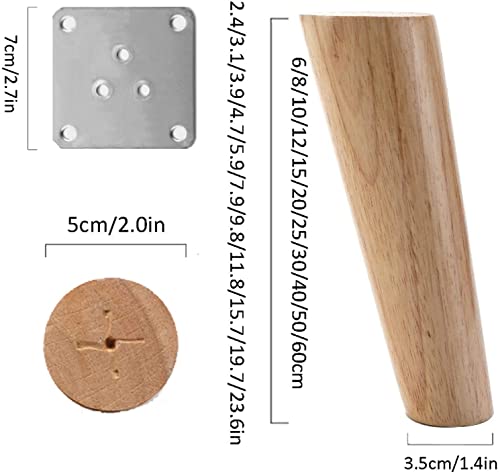 Patas de madera para sofá que elevan tus muebles facilitando la limpieza 6