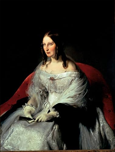 Portrait de Sarah Louise Strachan sur toile premium Hayez art reproduction 60x90cm
