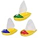 POPETPOP 3Pcs Vasca da Bagno Giocattolo Barca Barca a Vela Giocattoli Mini Vasca da Bagno Giocattoli per Bambini Giocattoli da Bagno Giocattoli Barca per I Bambini I Bambini più Piccoli