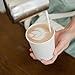 TashiBox 300 Count 12 oz Disposable Paper Coffee Cups - White Paper Cups for Party, Office, Cafes - Perfect for Cold and Hot Drinks