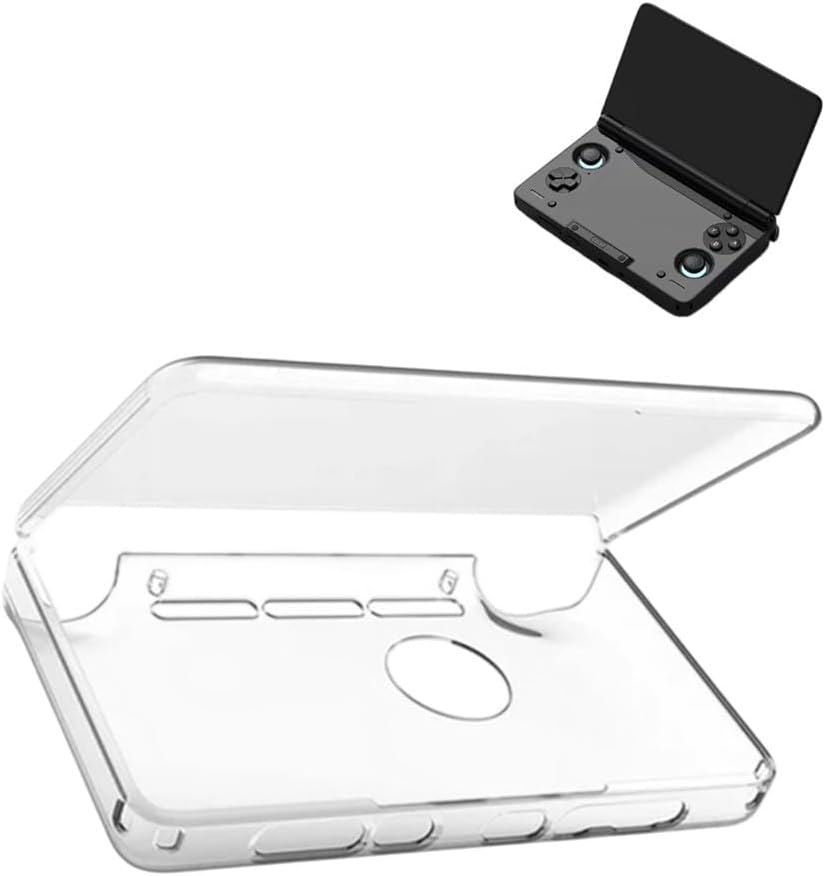 Dual Screen Console Cover for AYN Handheld Gaming Anti-Scratch/Shockproof with Precise Cutouts for Charging Port and Controls Clear Gaming Gaming Protective Case