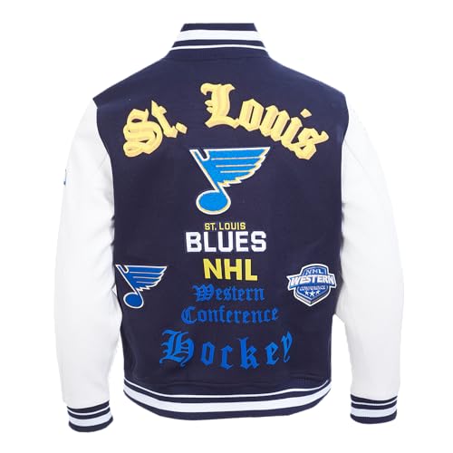 Image of Pro Standard Mens NHL Old English Varsity Jacket