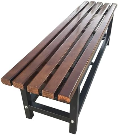 Banco de jardín para Patio, Silla de 2 o 3 plazas, Muebles de jardín, Silla de Exterior, Asiento de Listones, Asiento Impermeable y Resistente a la Intemperie (Amarillo, 100 x 45 x 37 cm)