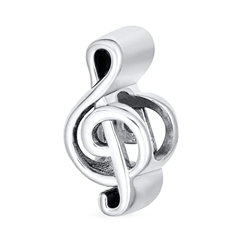 Abalorio musical de plata para llevar el ritmo en tu pulsera europea diaria