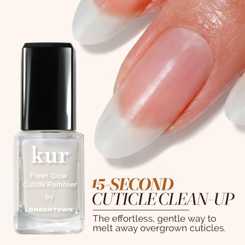 LONDONTOWN Fresh Glow Cuticle Remover - Instant Cuticle Remover Liquid - No Tool or Cutting Moisturizing Softening Nail Care for Dry, Damaged Cuticles, .40fl oz - Image 3