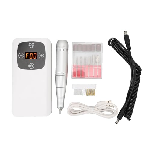 Perceuse à Ongles électrique, Polisseuse à Ongles électrique pour Soins des Ongles, Outil de Manucure et Pédicure Portable avec Perles de Lampe, Lime à Ongles électrique