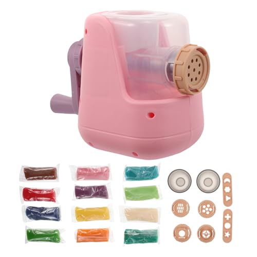 ADOCARN 1 juego de simulación de máquina para hacer fideos para niños, extrusora de masa para modelar arcilla, juego de herramientas para hacer espaguetis, juguete educativo de cocina para niños.