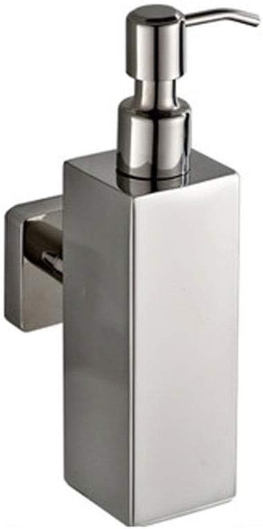 Shower Dispensers Soap Dispenser Wall-mounted Soap Dispenser Bathroom Kitchen Soap Dispenser Pump Shampoo Shower Gel Stainless Steel Lotion Bottle Lotion Dispenser (Color : Silver Size : 300ml)