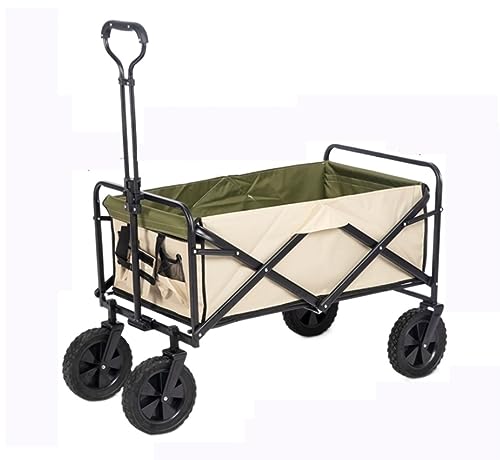 Carro De Playa Carrito Playa Carro Utilitario Plegable con 4 Ruedas, Carro De Camping, Carro Utilitario De Jardín, Carro De Mano Portátil Al Aire Libre para Picnic En La Playa Carro Playa Plegable(A)