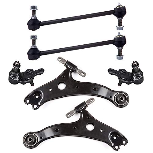 SOSOPART 6pc Set Front Suspension Kit Sway Bar Lower Control Arm and Ball Joint Lower Ball Joint Replacement for Lexus ES300 ES330 RX330 RX350 RX400h for Toyota Avalon Camry for Highlander Solara