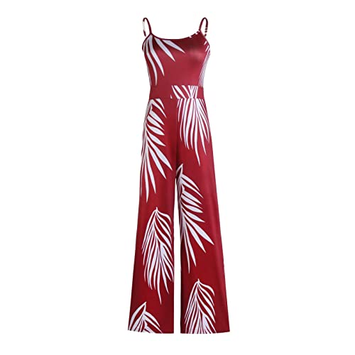 Mono para mujer, verano, playa, pantalones de verano para mujer, ligeros, pierna ancha, pantalones largos, traje de una pieza, elegante, festivo, peto de tela, sexy, pantalones de tela delgados,
