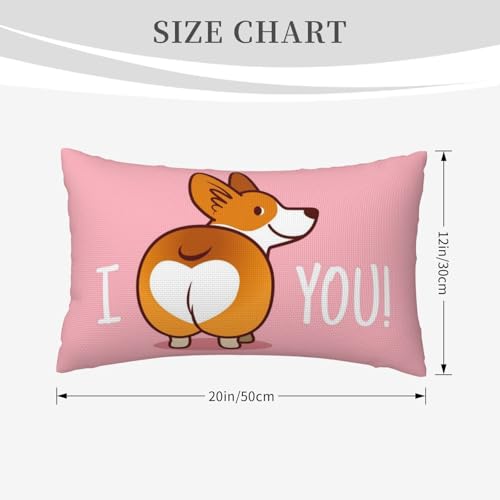 Housse de coussin en lin motif corgi lavable pour protéger vos canapés - 7