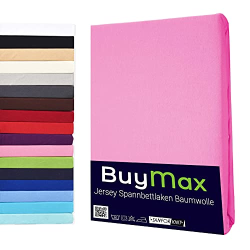 Buymax® Spannbettlaken 60x120 70x140 80x200 90x200 100x200 120x200 140x200 160x200 180x200 200x200 Baumwolle Bettlaken Jersey