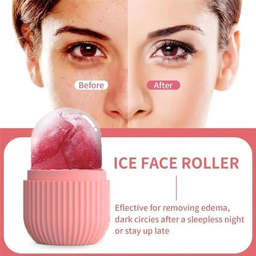 Image of NEW Facial Massager Jade Roller & Gua Sha Tool Natural Himalayan Stone For Face Neck Healing Skin Wrinkles & Serum Application Hair Scalp Brush & Ice Massager Combo Offer Pack Of 4