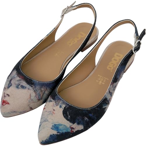 Flats for Women - Vegan Leather and Handmade Pointed Toe Flats for Women