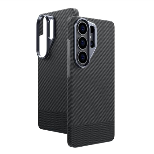 Coque Galaxy S26 Ultra en fibre d'aramide 1500D AMAZINGthing haut de gamme bicolore