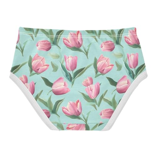 Girls' Underwear Tulips Cotton Stretch Comfort Toddler Panties2