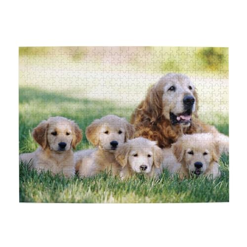 一群の犬500ピース ジグソーパズル 大人向け難しい 破片なし カチっとハマる 誕生日 おしゃれ インテリア ギフトハウス (52×38cm)