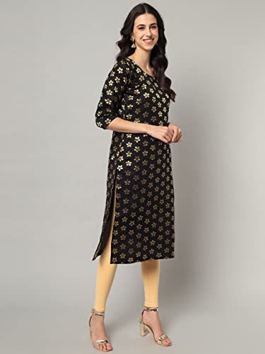 Image of VredeVogel Women's Cotton Silk Blend Straight Kurta With Dupatta with Banarasi Silk Dupatta