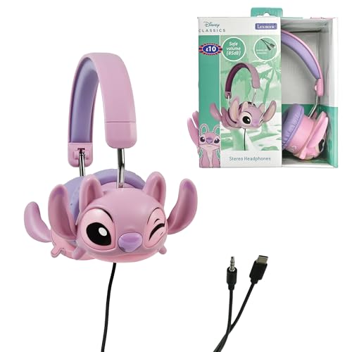Lexibook, Disney Stitch, Casque stéréo Filaire Angel 3D, Pliable, Puissance sonore limitée,...
