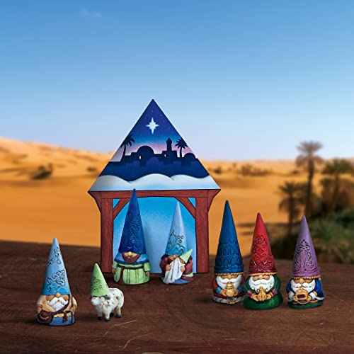 Enesco Jim Shore Heartwood Creek Small But Miraculous Gnome Christmas Pageant Scene Figurine Set, 3.125 Inch, Multicolor #TOP3