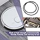 YINETTECH 2 Stück Kehrroboter Motor LDS Riemen ID 6,7 Cm Kehrroboter Motorriemen Kompatibel mit Ecovacs DEEBOT 900 DE5G DE53 DN33 Schwarz