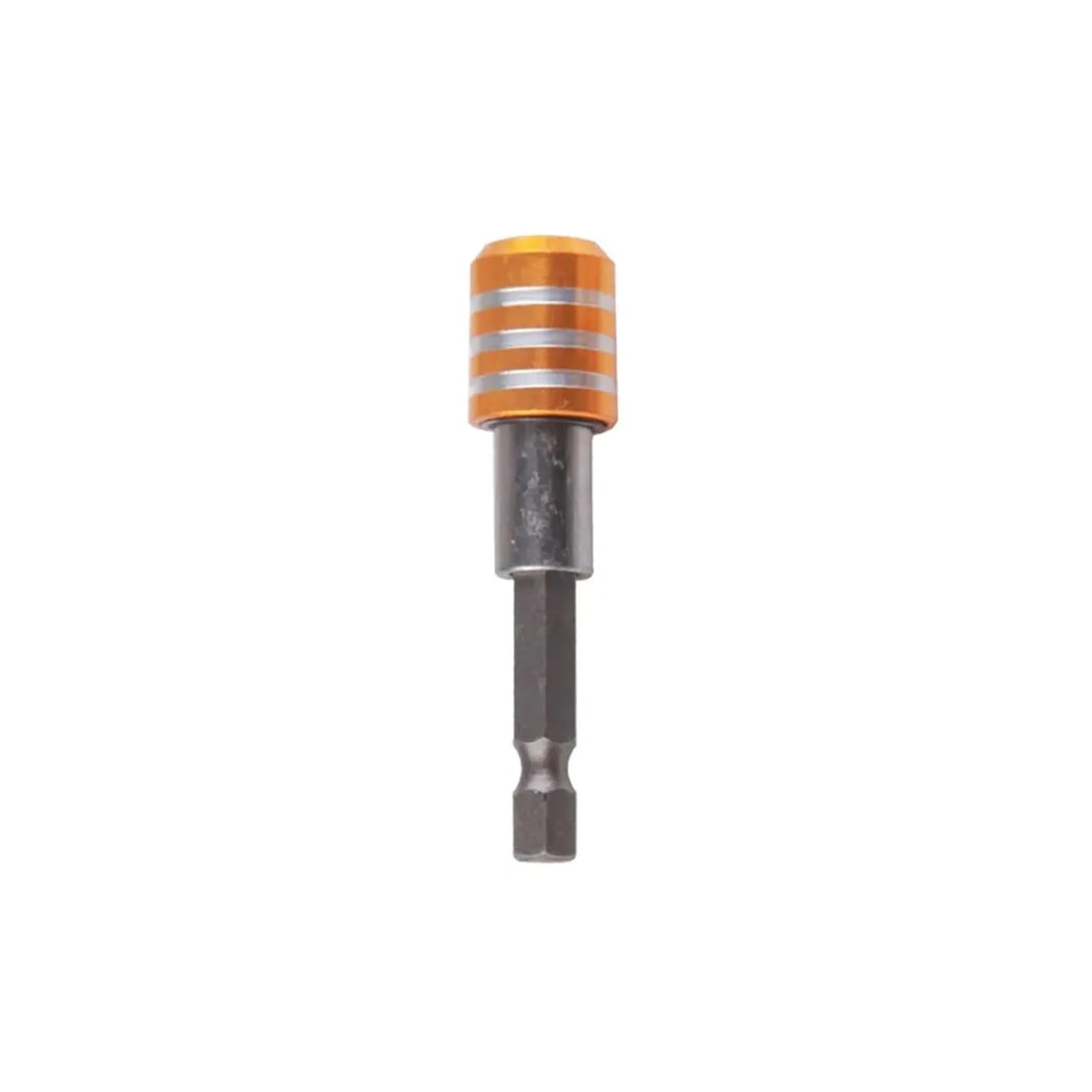 1/4 Hex Shank Release Electric Drill Adapter No Magnetic Screwdriver Bit Holder 60mm 1Pcs(Gold)