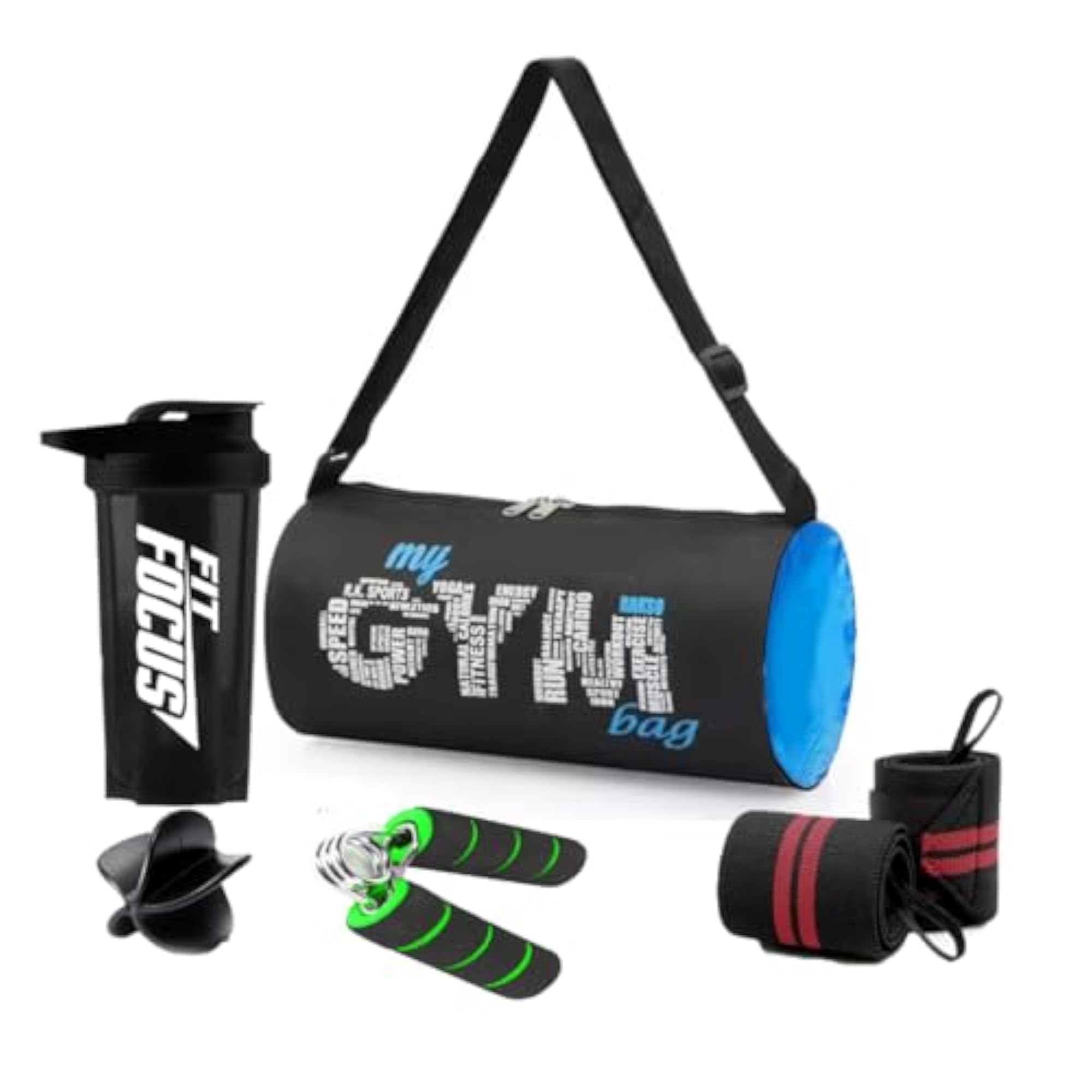 Gym Bag Combo Set for Men and Women, Workout Accessories