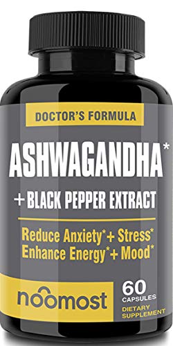 Ashwagandha Capsules 2700mg, 100% Pure Ashwagandha Root Powder & Black Pepper Extract Helps