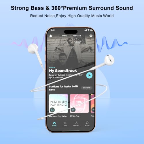 Image of Apple MFi Certified 2Pack USB C Headphones, Type C Earphones for iPhone 17